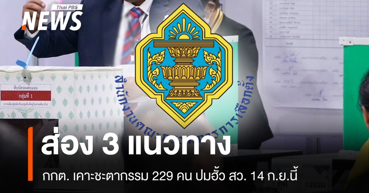 ส่อง 3 แนวทาง 14 ก.ย. กกต. เคาะชะตากรรม 229 คน ปมฮั้ว สว.