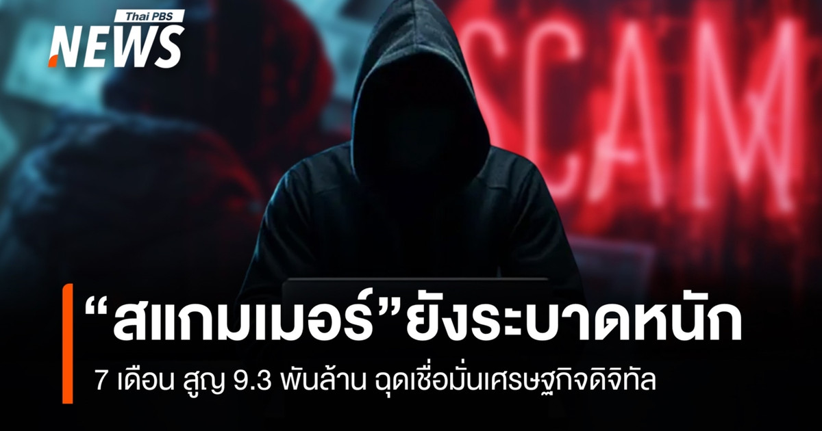 "สแกมเมอร์" ยังระบาดหนัก 7 เดือน สูญ 9.3 พันล้าน ฉุดเชื่อมั่นเศรษฐกิจดิจิทัล