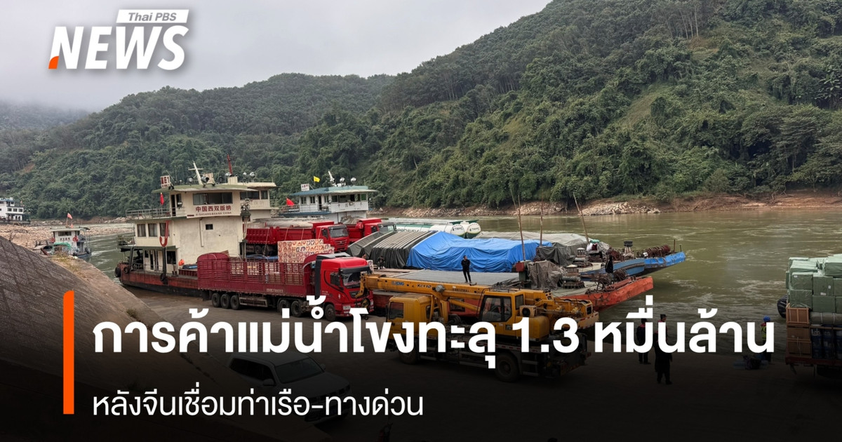 "ท่าเรือเชียงแสน" การค้าแม่น้ำโขงทะลุ 1.3 หมื่นล้าน หลังจีนเชื่อมท่าเรือ-ทางด่วน